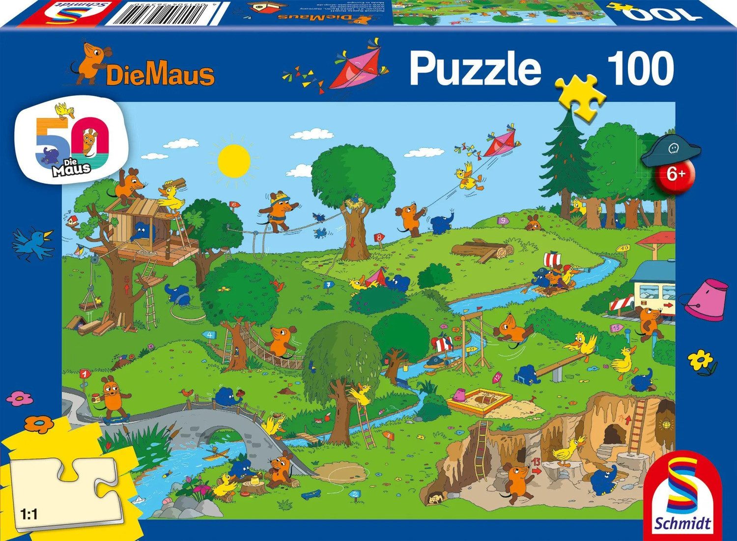 Schmidt Spiele Puzzle Im Spielpark, 100 Teile Puzzle, 100 Puzzleteile günstig online kaufen
