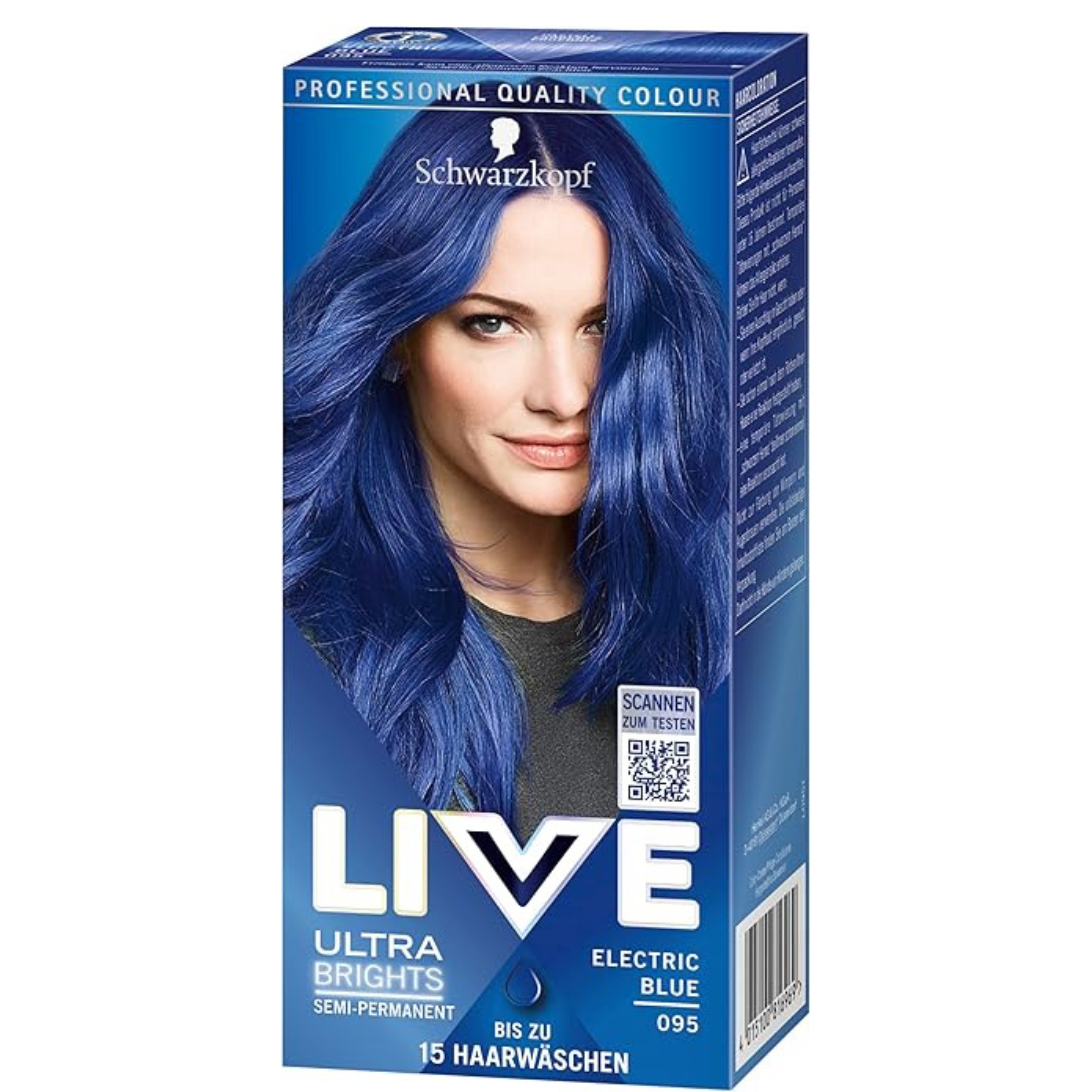 Schwarzkopf Haarfarbe Live Ultra Brights 095 Electric Blue, Ohne Ammoniak