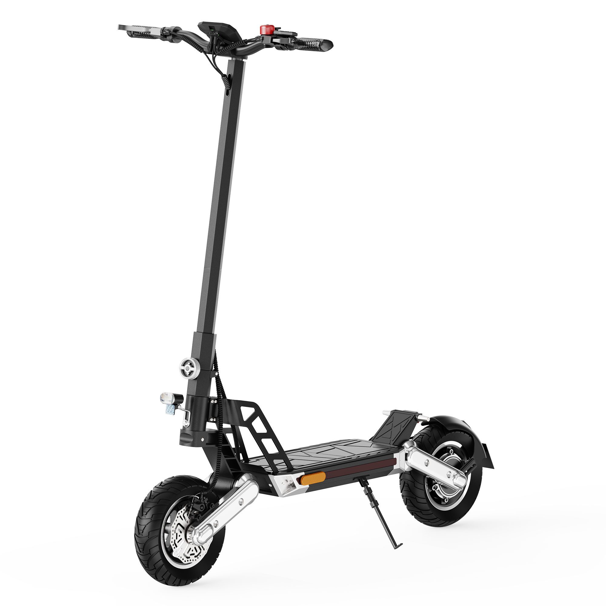 Vankel E-Scooter 10 Zoll klappbarer E-roller mit ABE, G2 48V 624 Wh, max. 55km, 500 W, (4 Stoßdämpfer, mit Straßenzulassung), Offroad-Reifen, Doppelfederung & Scheibenbremse mit Abschaltung