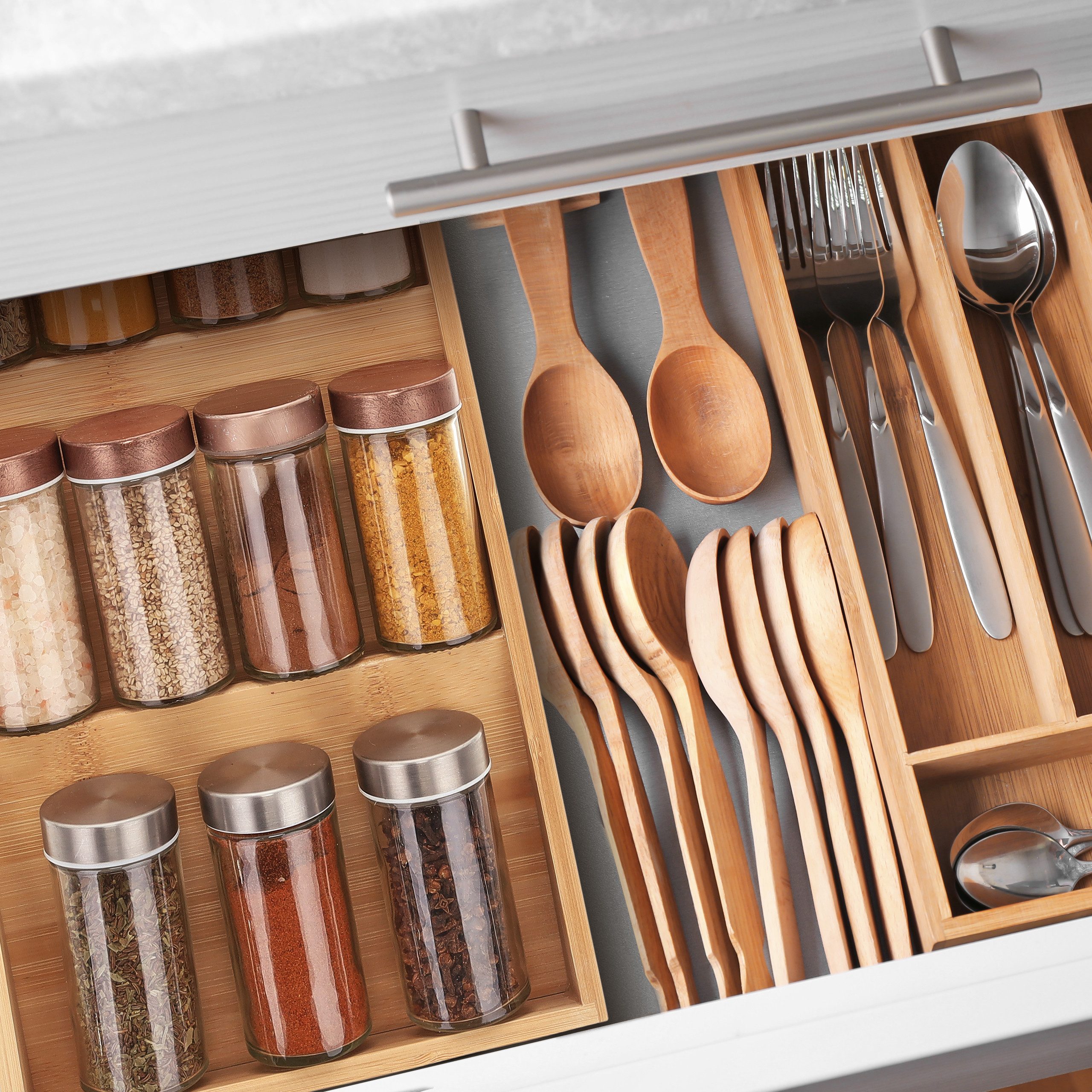 relaxdays Gewürzregal 2 x Gewürzregal für die Schublade günstig online kaufen