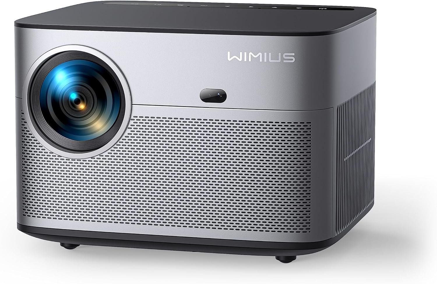 WiMiUS Portabler Projektor (1920x1080 videoprojektor trapezkorrektur px, 4k-unterstützung) projektor Autofokus