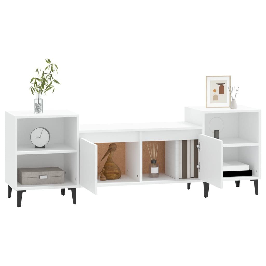 furnicato TV-Schrank Weiß 160x35x55 cm Holzwerkstoff