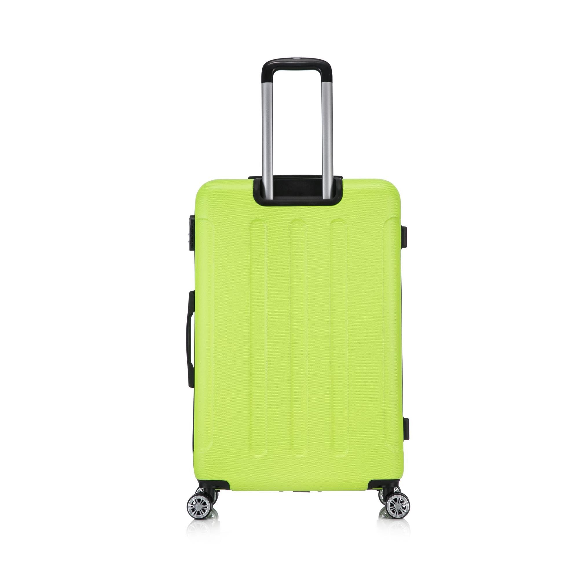 Flexot Hartschalen-Trolley F-2045 Kofferset, 360° Rollen, robuster Reisekoffer, Bordcase, 4 Rollen, Robuster und moderner Koffer mit vier 360° Rollen und Zahlenschloss