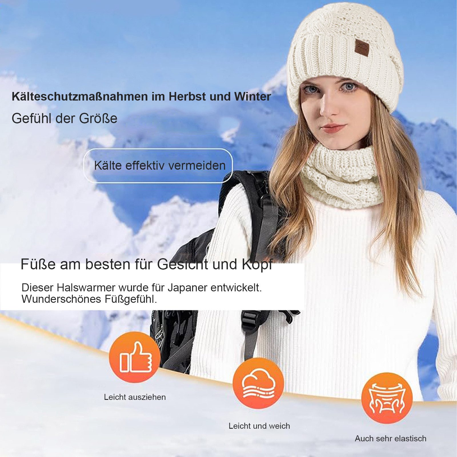 OKWISH Strickmütze Damen Wintermütze und Schal Set Strickmütze Mützen- und günstig online kaufen