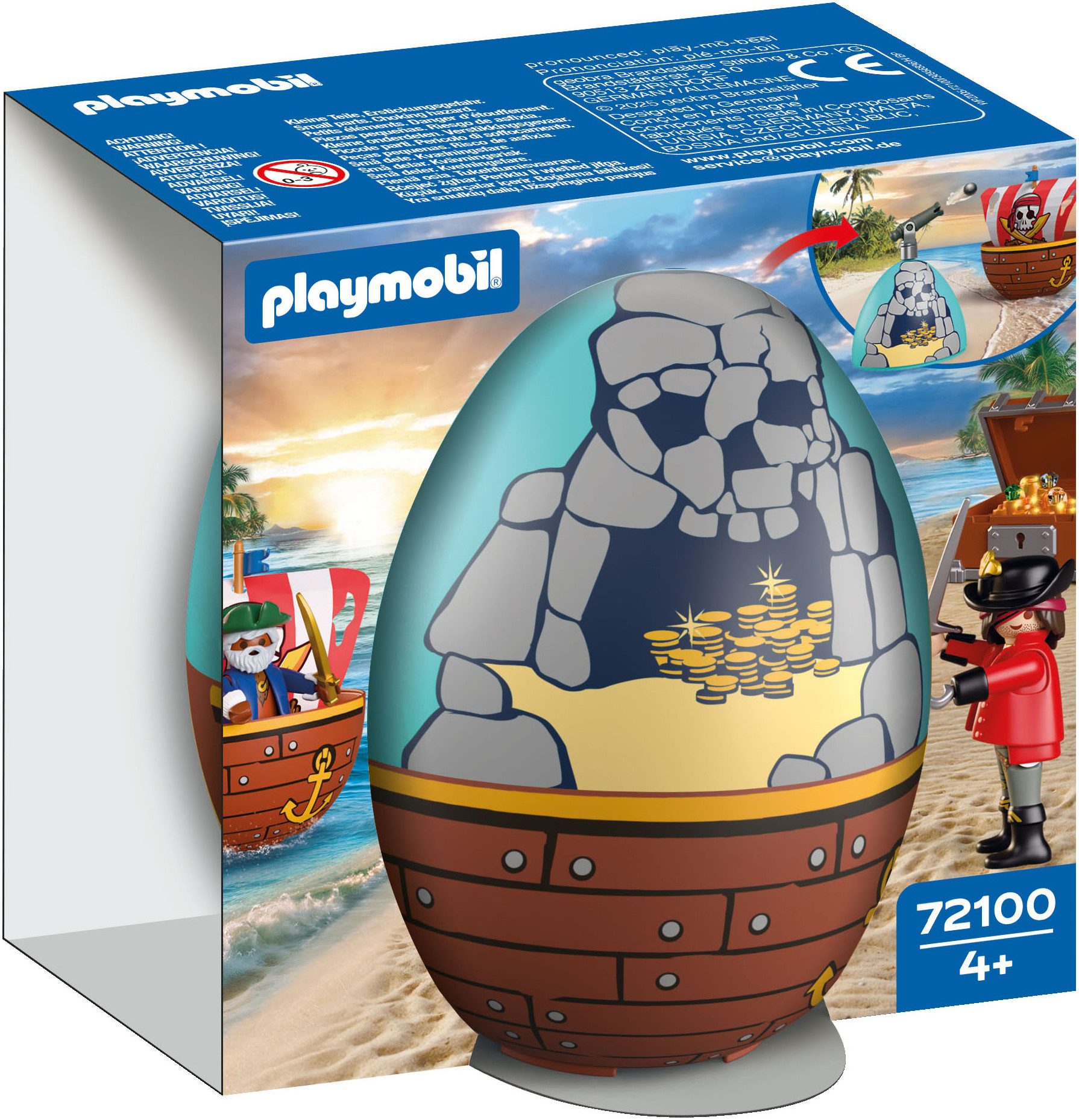 Playmobil® Spiel-Ei: Piraten (72100), Pirates Konstruktions-Spielset, (34 St) – Bild 5 von 5