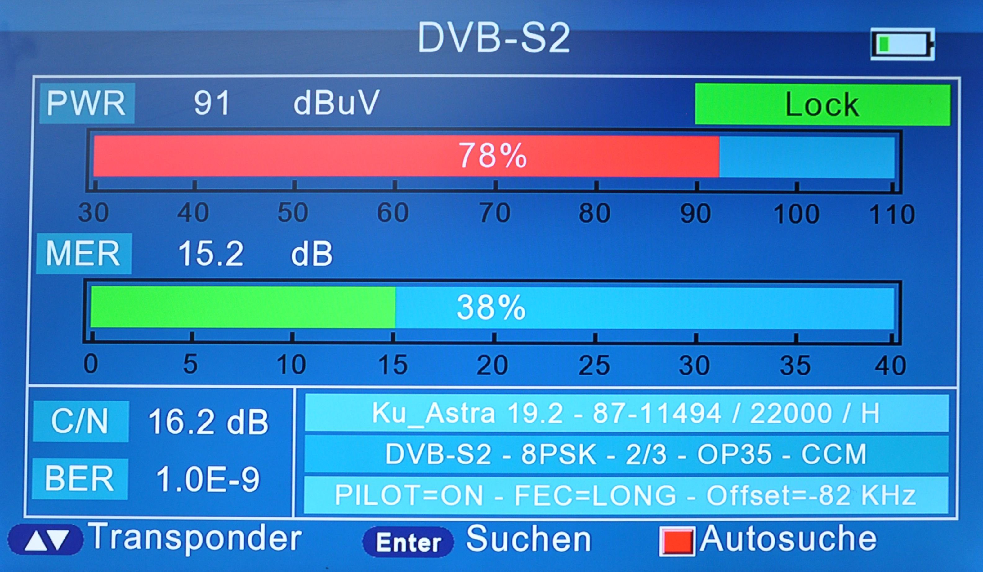 und für Summit DVB-C SCT (Kabel) für Kabel Satfinder Terrestrisch, (SAT/HDTV) Sat, 845 DVB-S/S2 (H.265) DVB-T/T2 Messgerät und