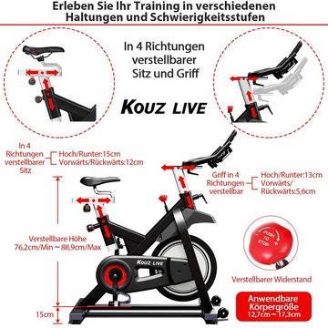 KOUZ LIVE Speedbike Fahrradtrainer,Heimtrainer Fahrrad