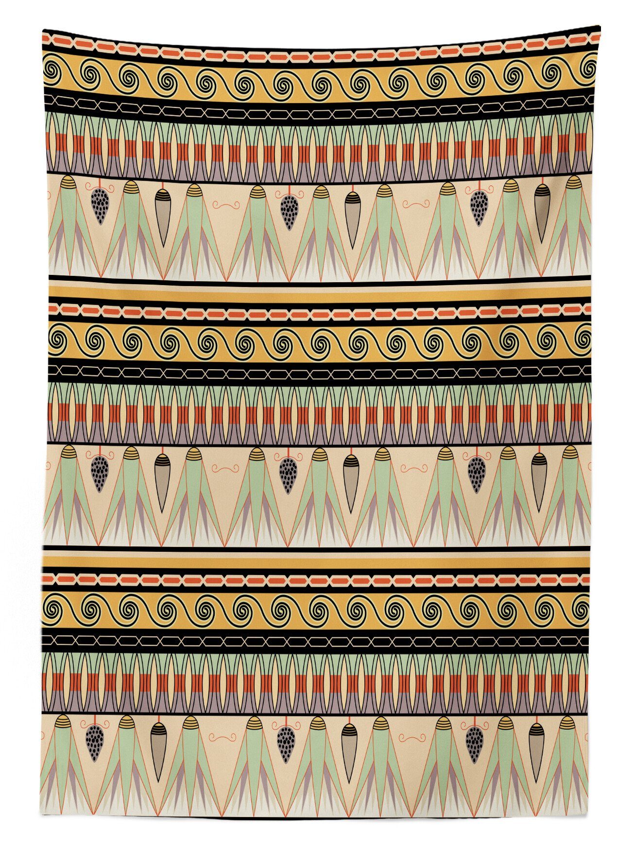Farbfest Farben, Für geeignet Klare Indigenous Waschbar Bereich Abakuhaus ägyptisch Abstrakt den Tischdecke Außen