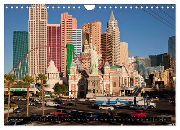 CALVENDO Wandkalender Las Vegas (Wandkalender 2024 DIN A4 quer), CALVENDO Monatskalender