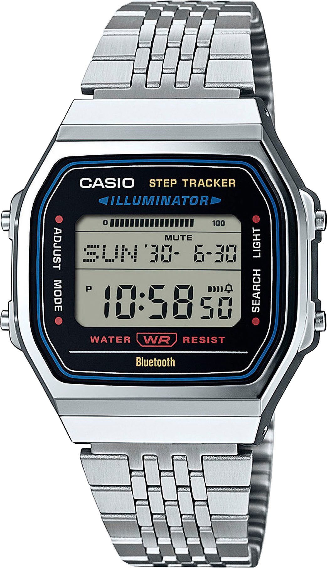CASIO VINTAGE Smartwatch, Armbanduhr, Herrenuhr, Damenuhr, Bluetooth,Stoppfunktion,Schrittzähler