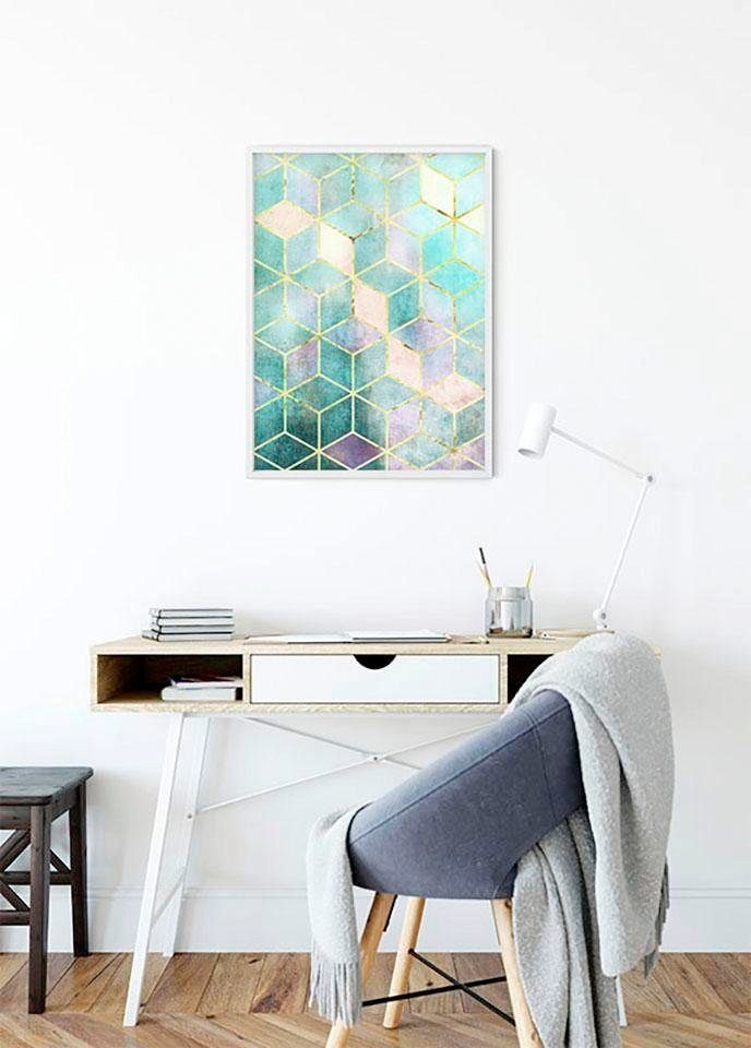 Komar Bild Mosaik Verde, Abstrakt (1 St), Wandbild zur Dekoration - ohne Rahmen