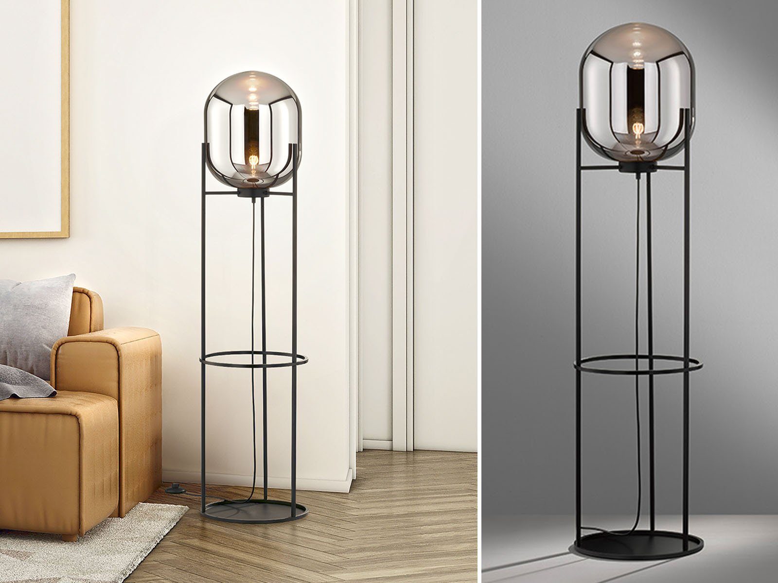 FISCHER & HONSEL LED Stehlampe, Dimmfunktion, LED wechselbar, Warmweiß, Ind günstig online kaufen