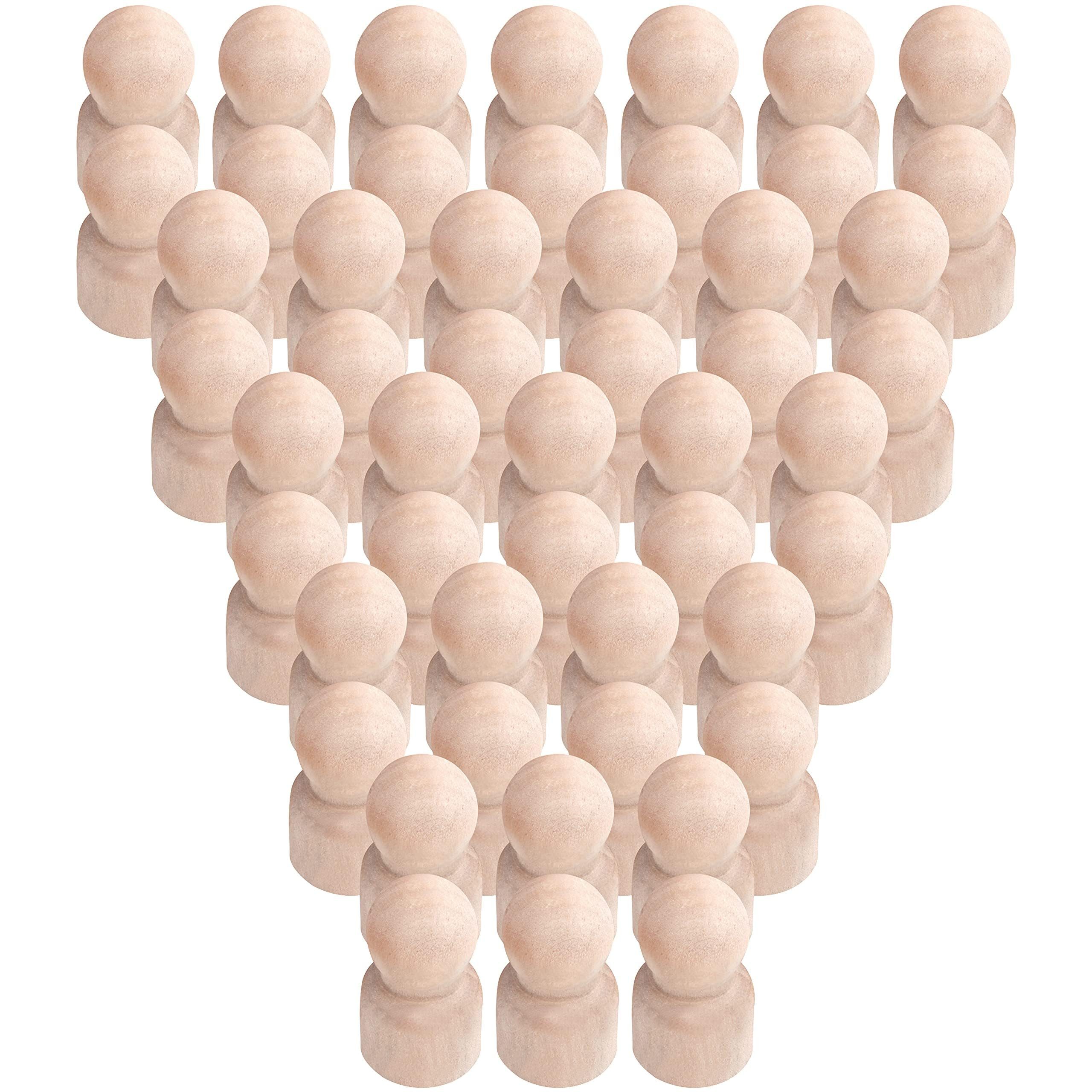 Streudeko Holzfiguren zum Bemalen (50er Pack)