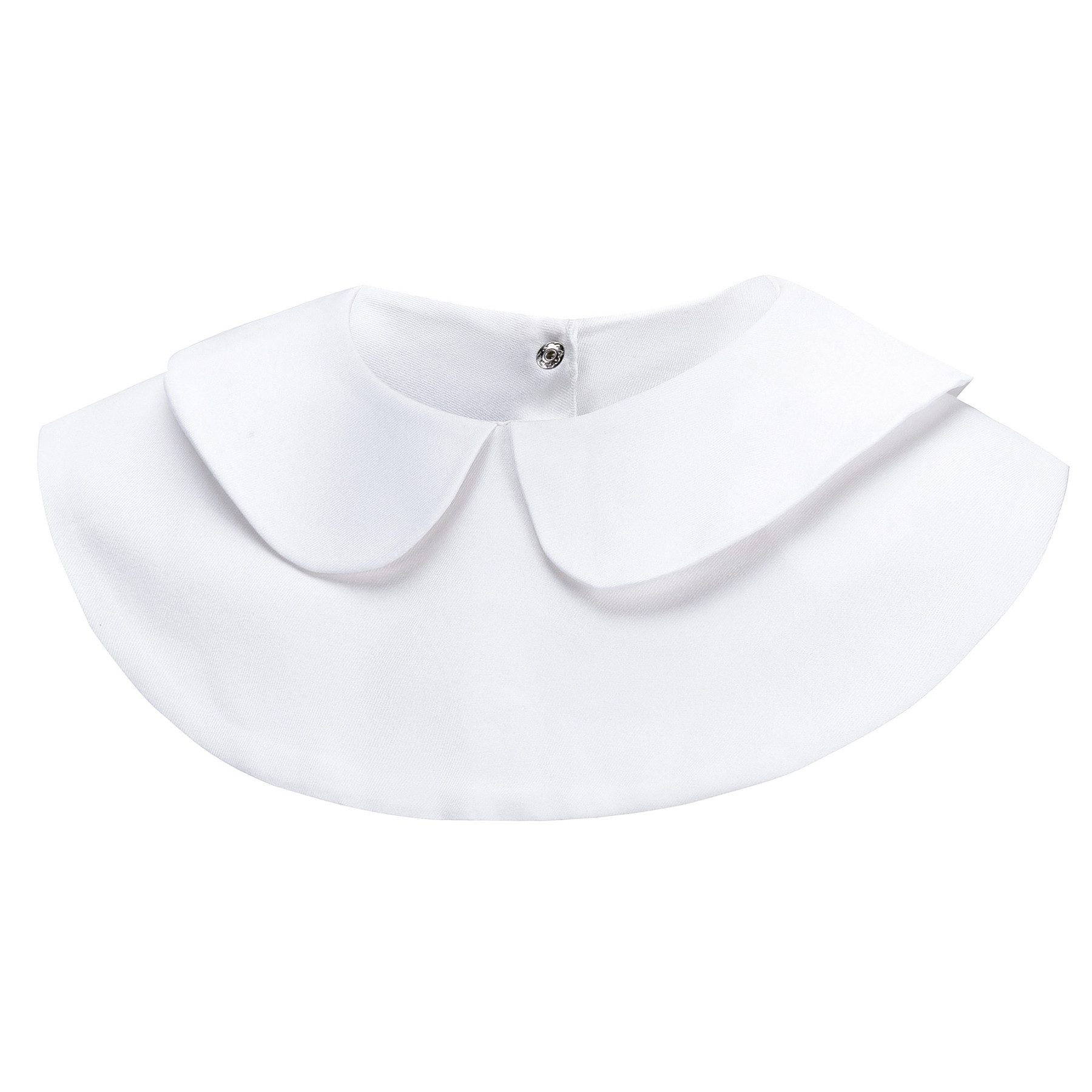 Mutig Wickelbluse 2 Stück Frauen Kragen Abnehmbare (Hälfte Shirt Bluse Damen Blusenkragen Chiffon Peterpan Kragen) für Damen
