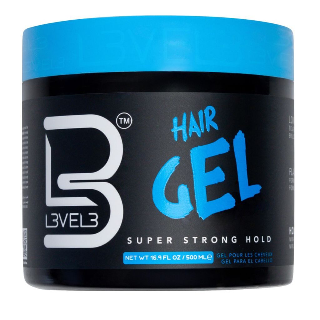L3VEL3™ Distribution and Corporate Haargel L3VEL3 – Super Strong Hair Gel – Extra Stark, 500 ml, Einzelprodukt, 1-tlg., Superstarker Halt, lang anhaltender Glanz, flake-freie Formel.