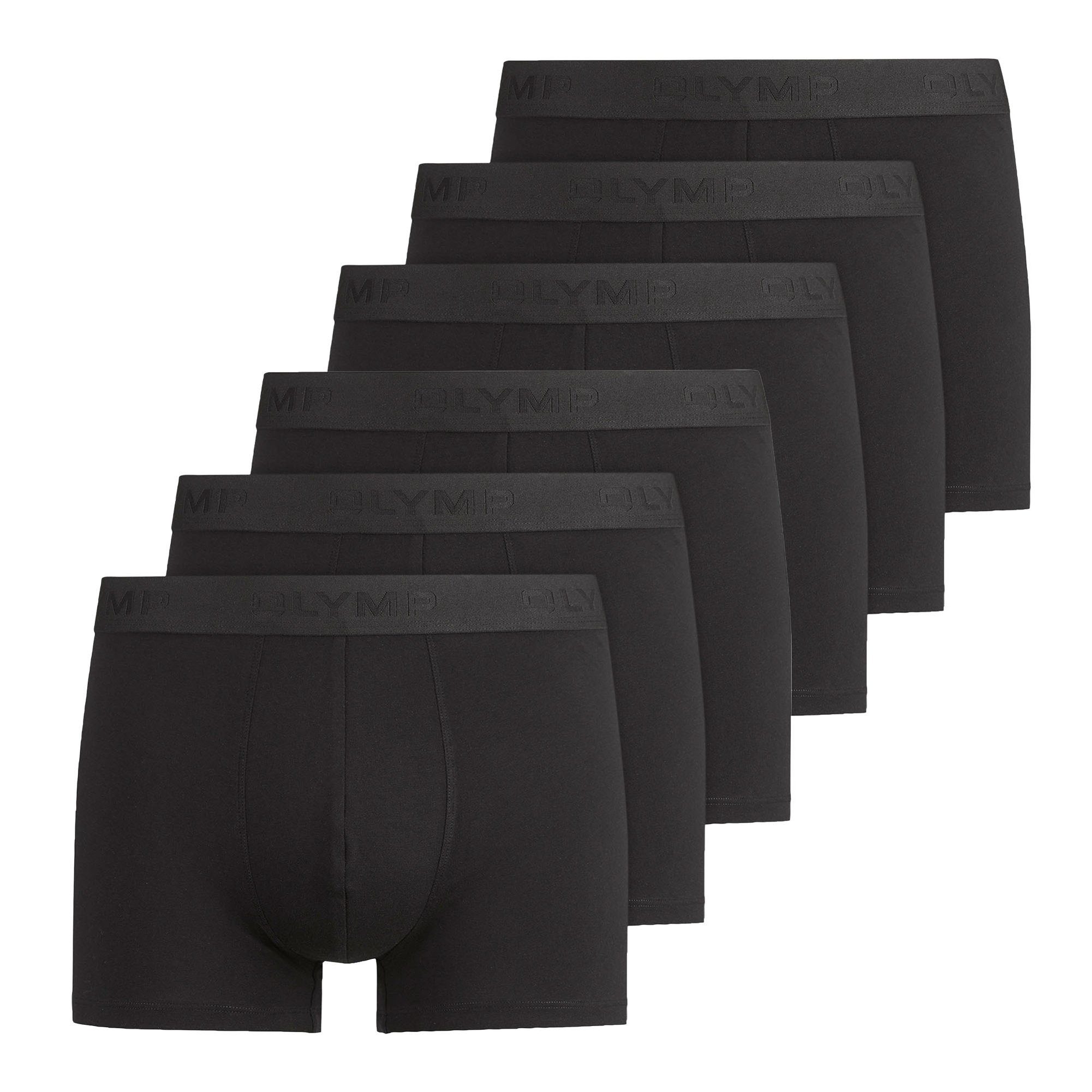 OLYMP Boxer Herren Boxershort 6er Pack Baumwolle Trunks 6P (Packung, 6er Pack)