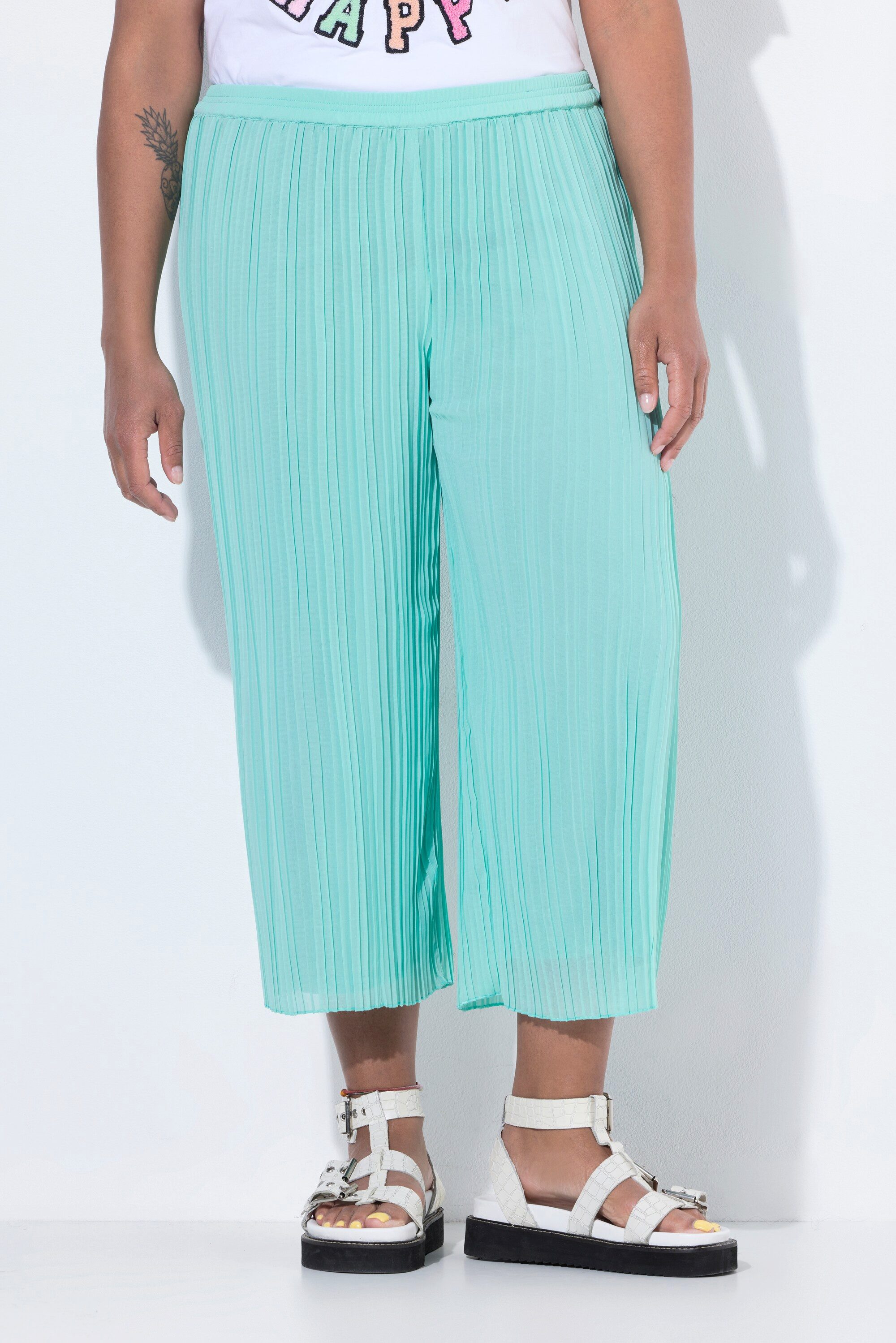 Angel of Style Funktionshose Plissee-Culotte weites gerades Bein