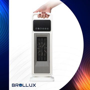 BROLLUX Heizgerät Elektroheizung LUX15, 2000 W, 2000W Elektroheizkörper Keramikheizung Lüfter & Fernbedienung