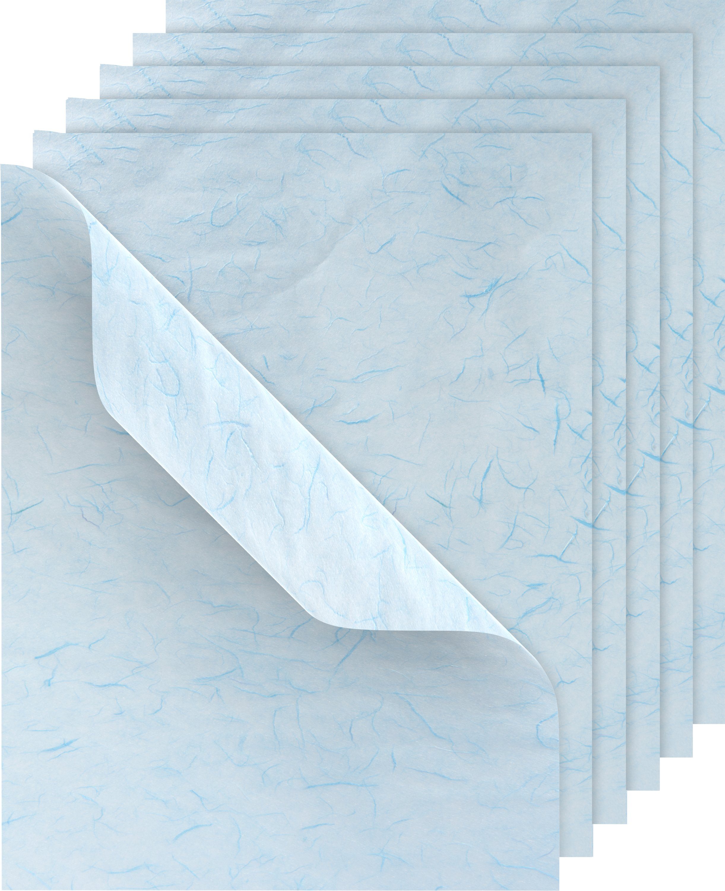 VBS Seidenpapier Strohseide, 50 x 70 cm, 6 Bögen Hellblau