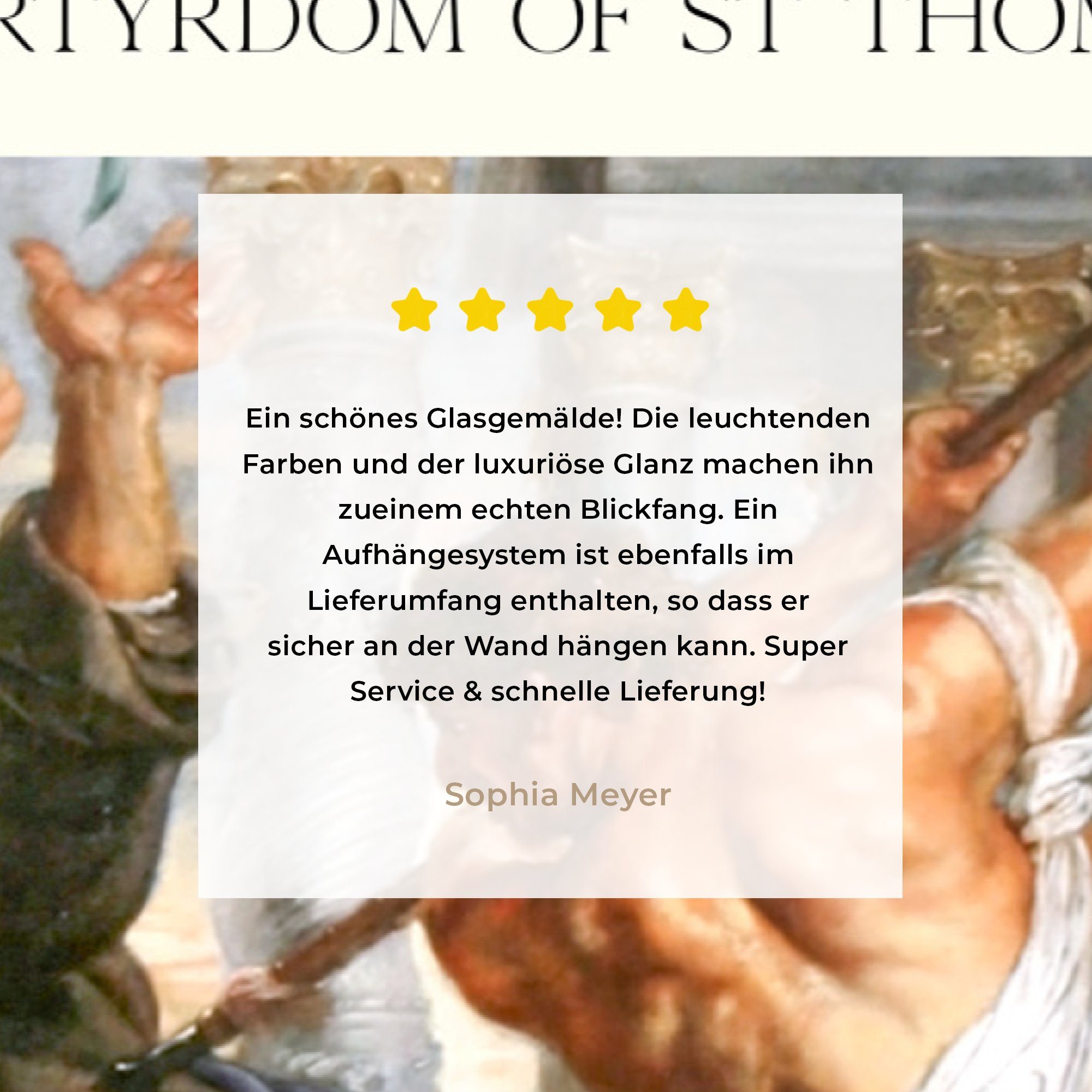 - Wohnzimmer Kunst & Heiligen Thomas, (1 des MuchoWow Acrylglasbilder Martyrium St), Rubens - Acrylglasbild Schlafzimmer