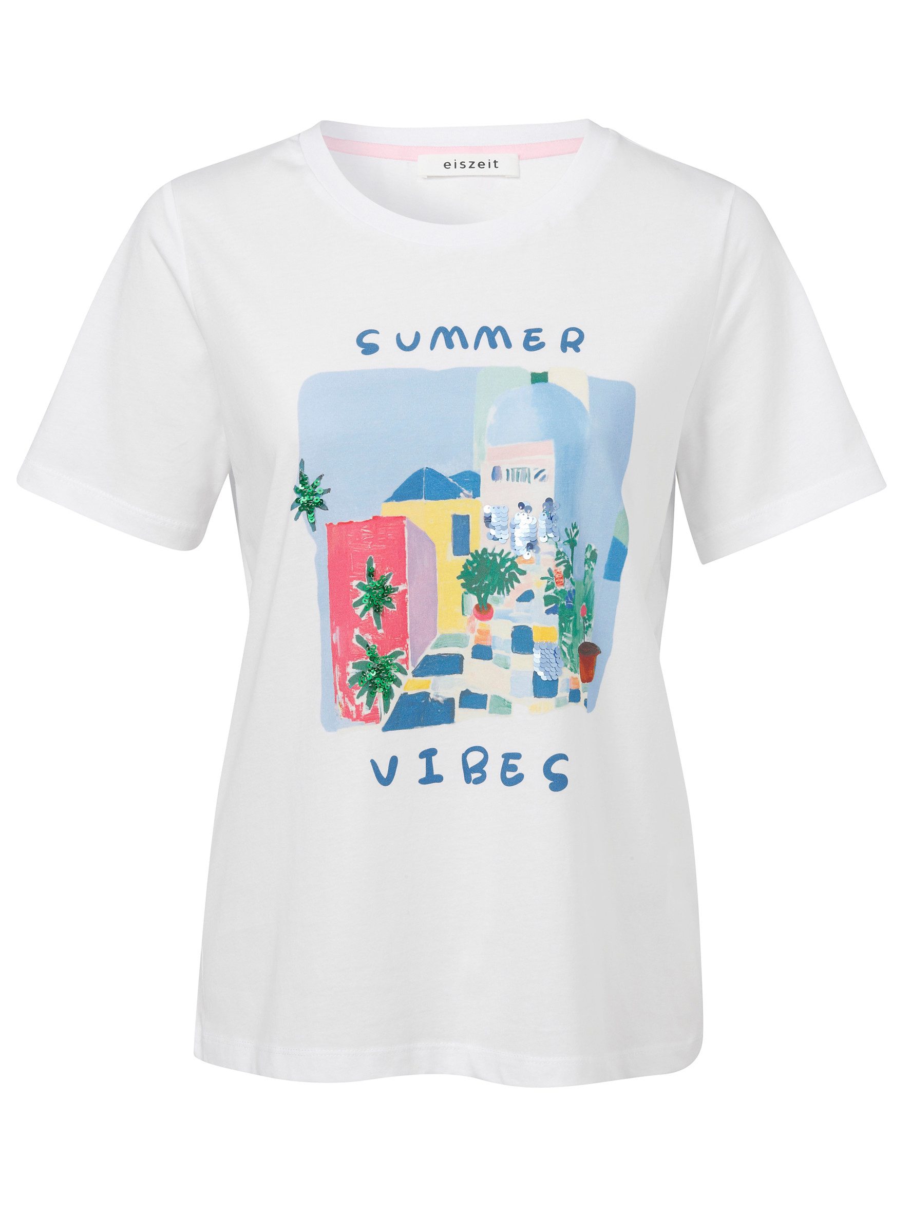 VIA APPIA T-Shirt T-Shirt Rundhals 1/2 Arm Motiv Druck