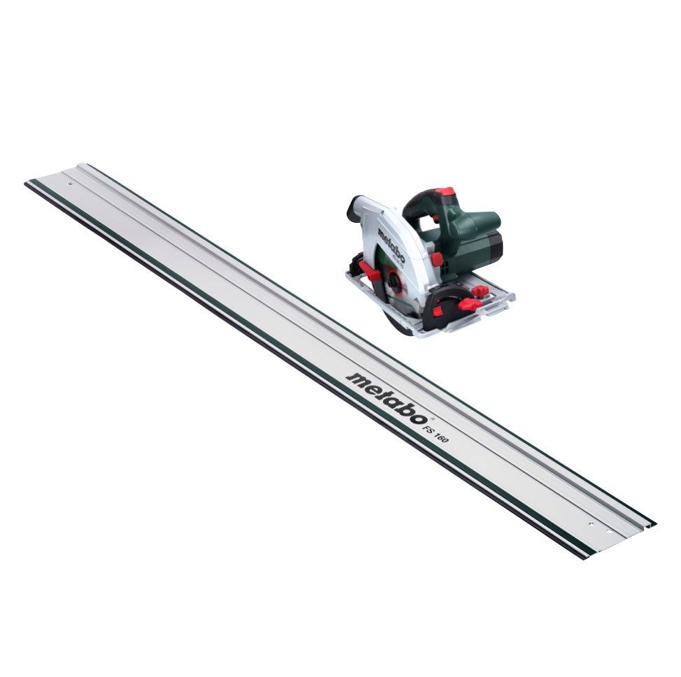 metabo Kompakt-Handkreissäge KS 66 FS Handkreissäge 1500 W 190 mm + 1x Sägeblatt + Führungsschiene