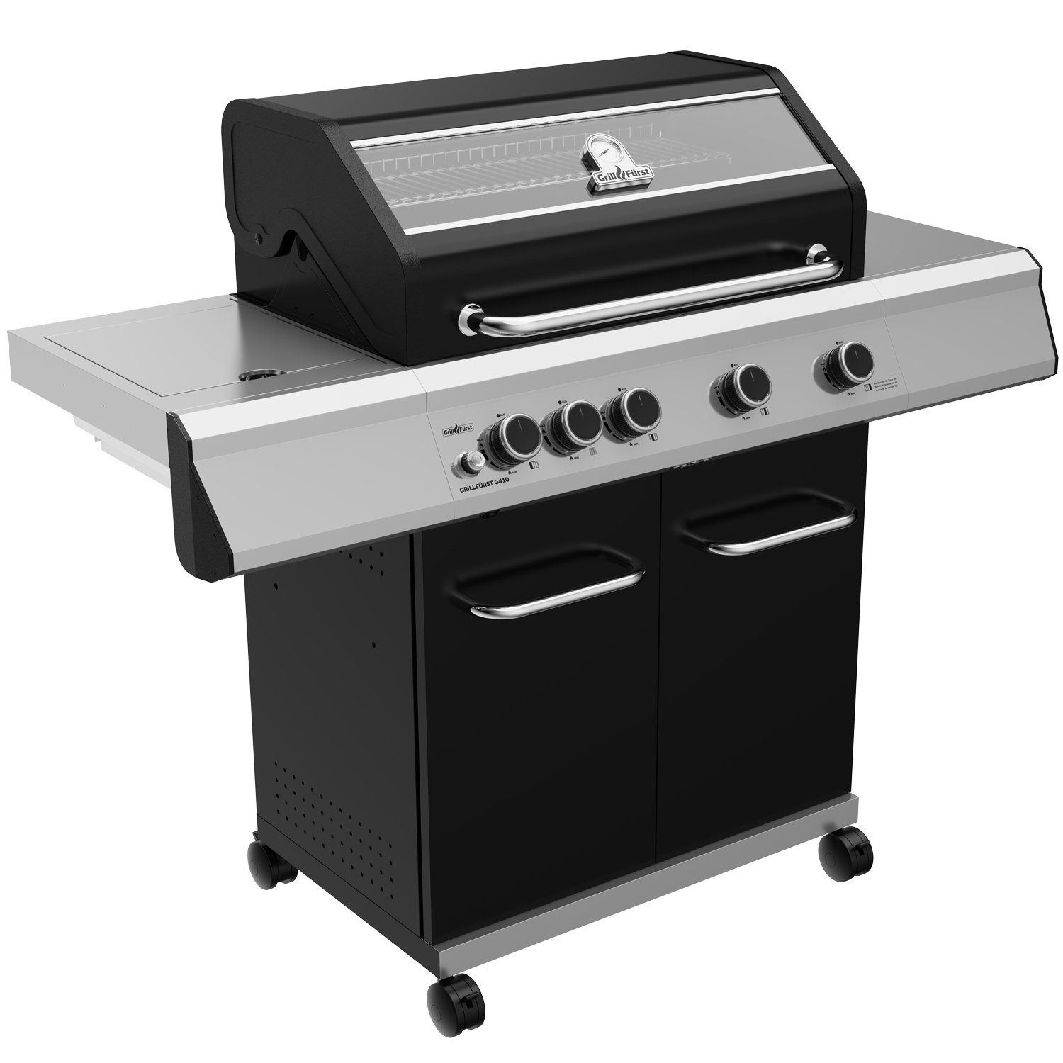 Grillfürst Gasgrill Grillfürst G410G 4-Brenner Hochtemperaturbrenner und Gusseisen Rosten