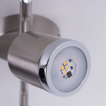 WOFI LED Deckenleuchte, LED-Leuchtmittel fest verbaut, Warmweiß, 8 Watt LED Decken Balken Spot Strahler beweglich Leuchte Lampe