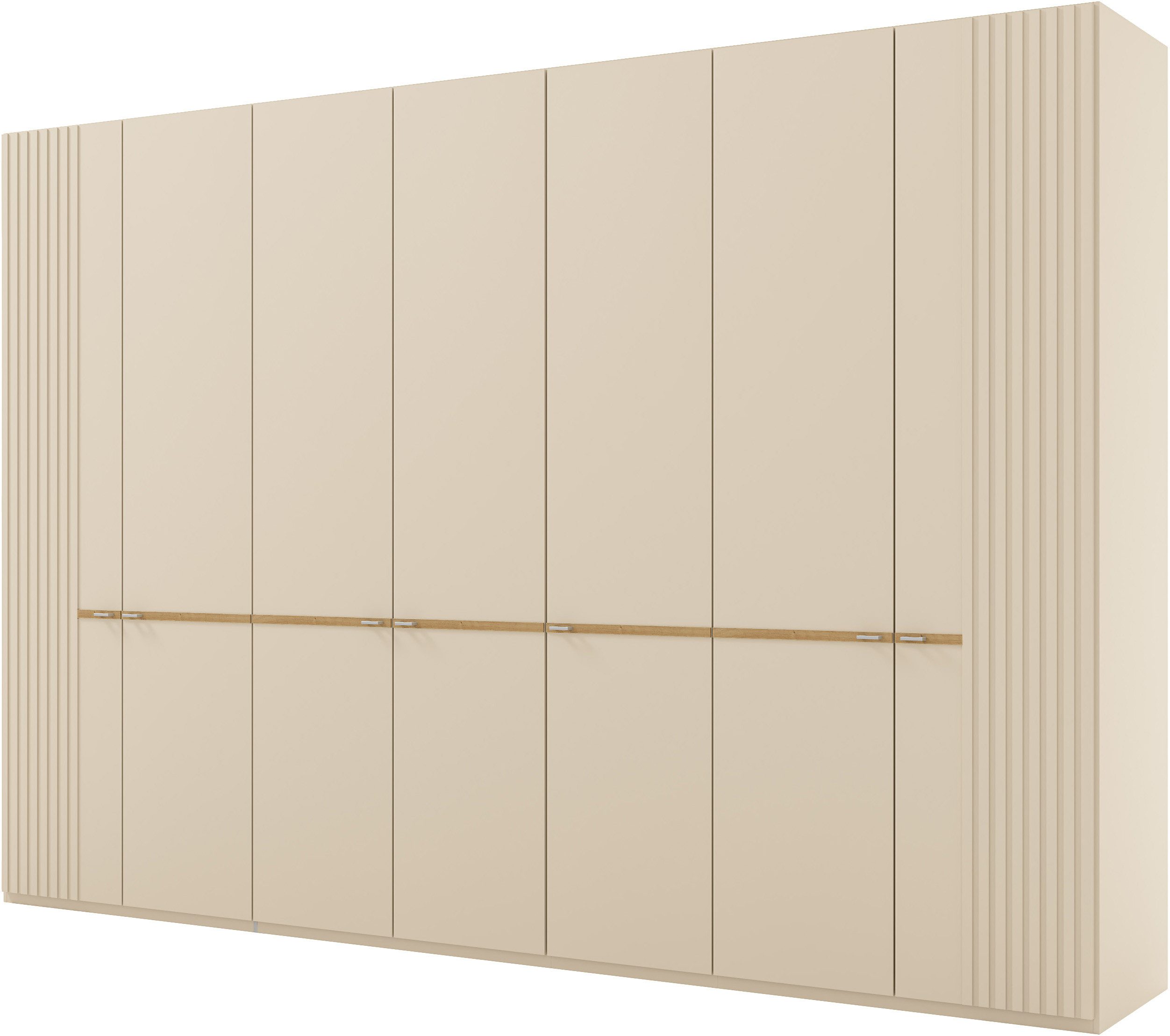 Musterring Kleiderschrank Isabelle Lamellen in Korpusfarbe, Griffe in silber, versch. Größen und Farben