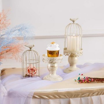 Juoungle Kerzenständer Vintage Vogelkäfig Kerzenleuchter Dekoration Kerzenhalter für Hochzeit