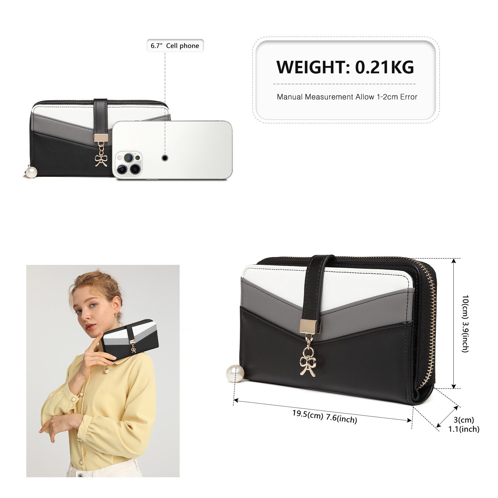 Miss Lulu Geldbörse Damen Portemonnaie aus Kunstleder günstig online kaufen