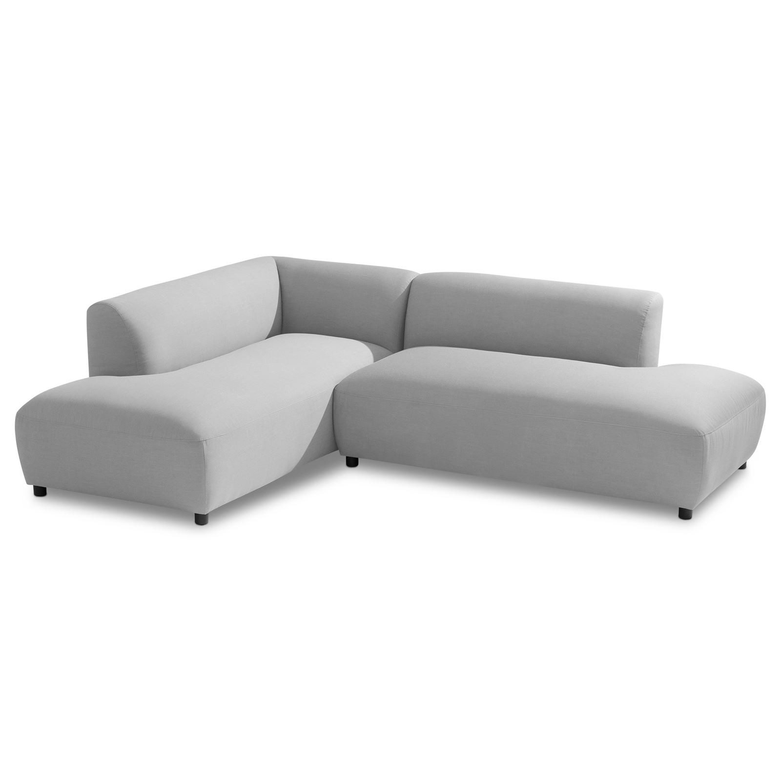 IDIMEX Gartensofa CALABRIA, Modernes Outdoor Sofa gepolstert mit Rückenlehne wasserabweisend grau
