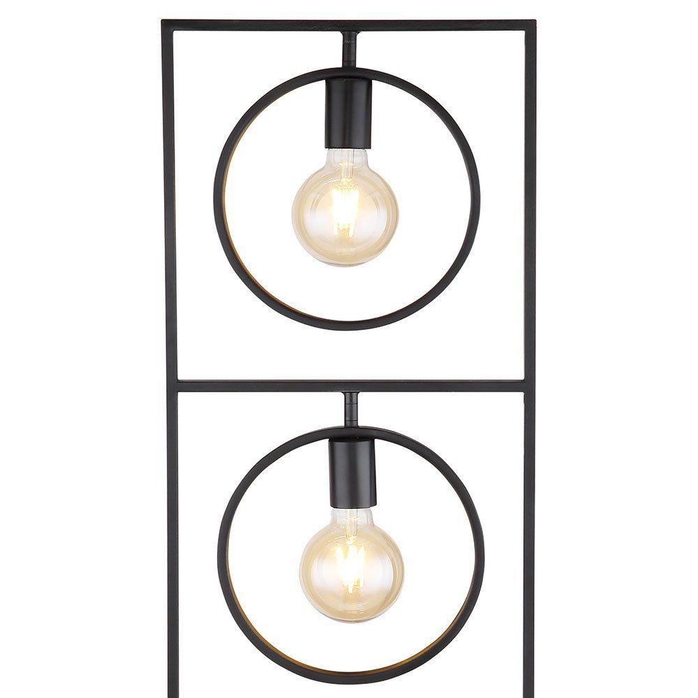 Stehlampe, etc-shop Style Industrial schwarz inklusive, Standlampe Metall Leuchtmittel nicht Stehlampe