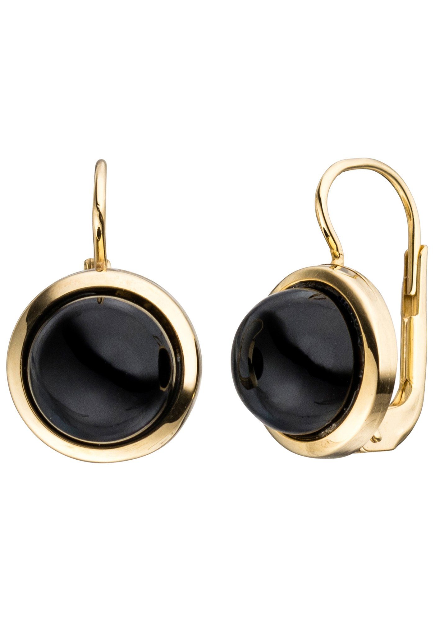 JOBO Paar Ohrhänger, rund 333 Gold mit ... JOBO Paar Ohrhänger, rund 333 Gold mit ...