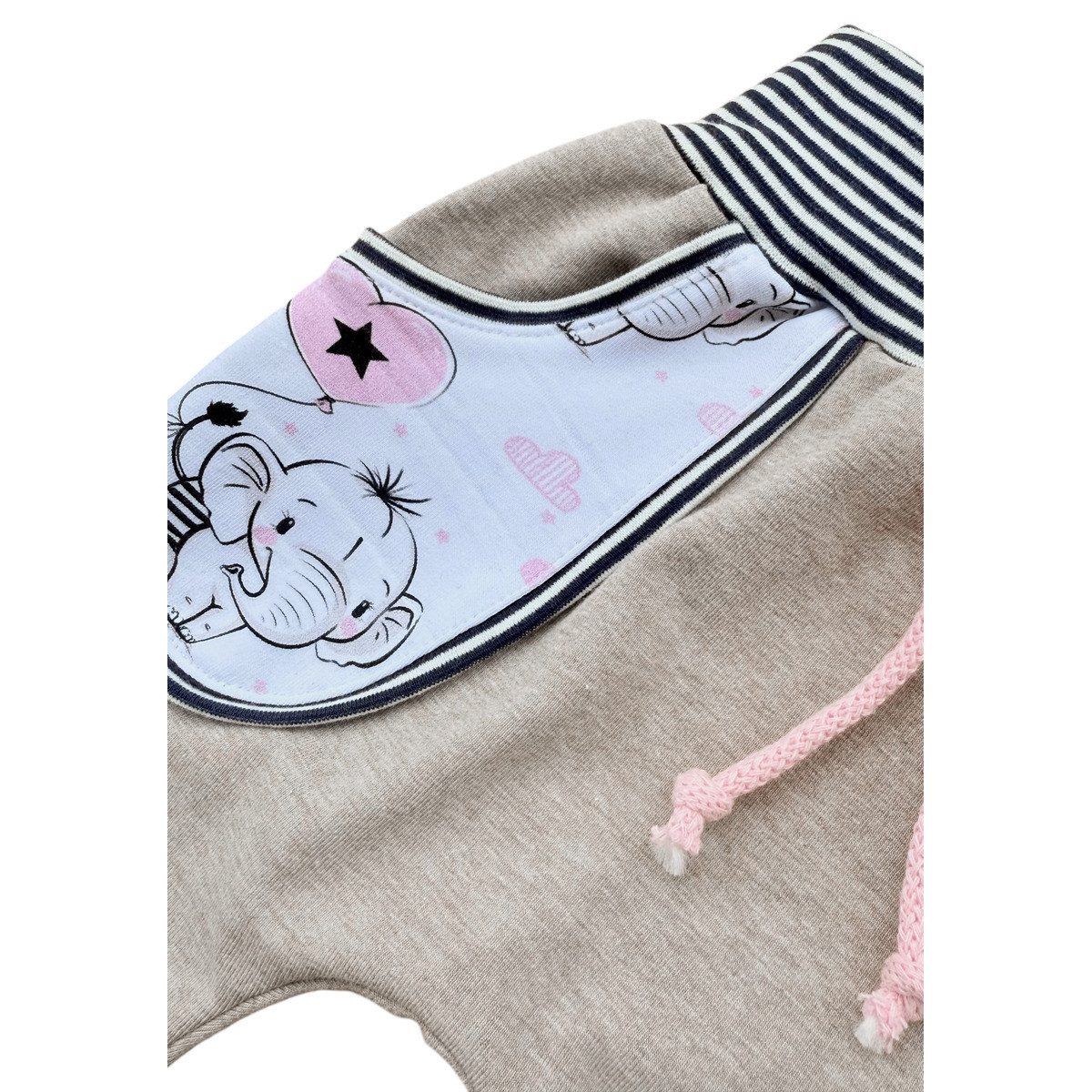 Land-Juwelen Stoffhose Handmade Elefant Unisex Kinder (1-tlg) Stoffhose, Jogginghose, Jogger, Sporthose, Chino