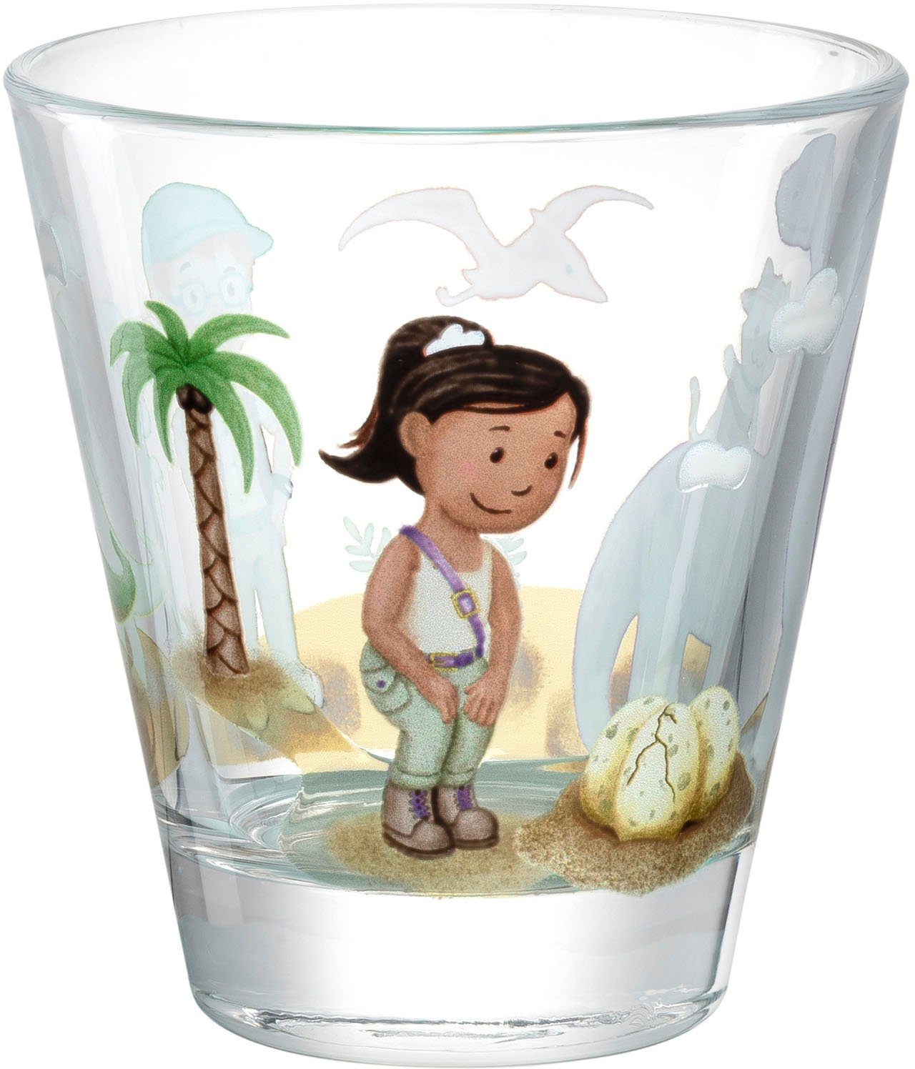 LEONARDO Gläser-Set Dino BAMBINI AVVENTURA, Glas, 215 ml, 6-teilig