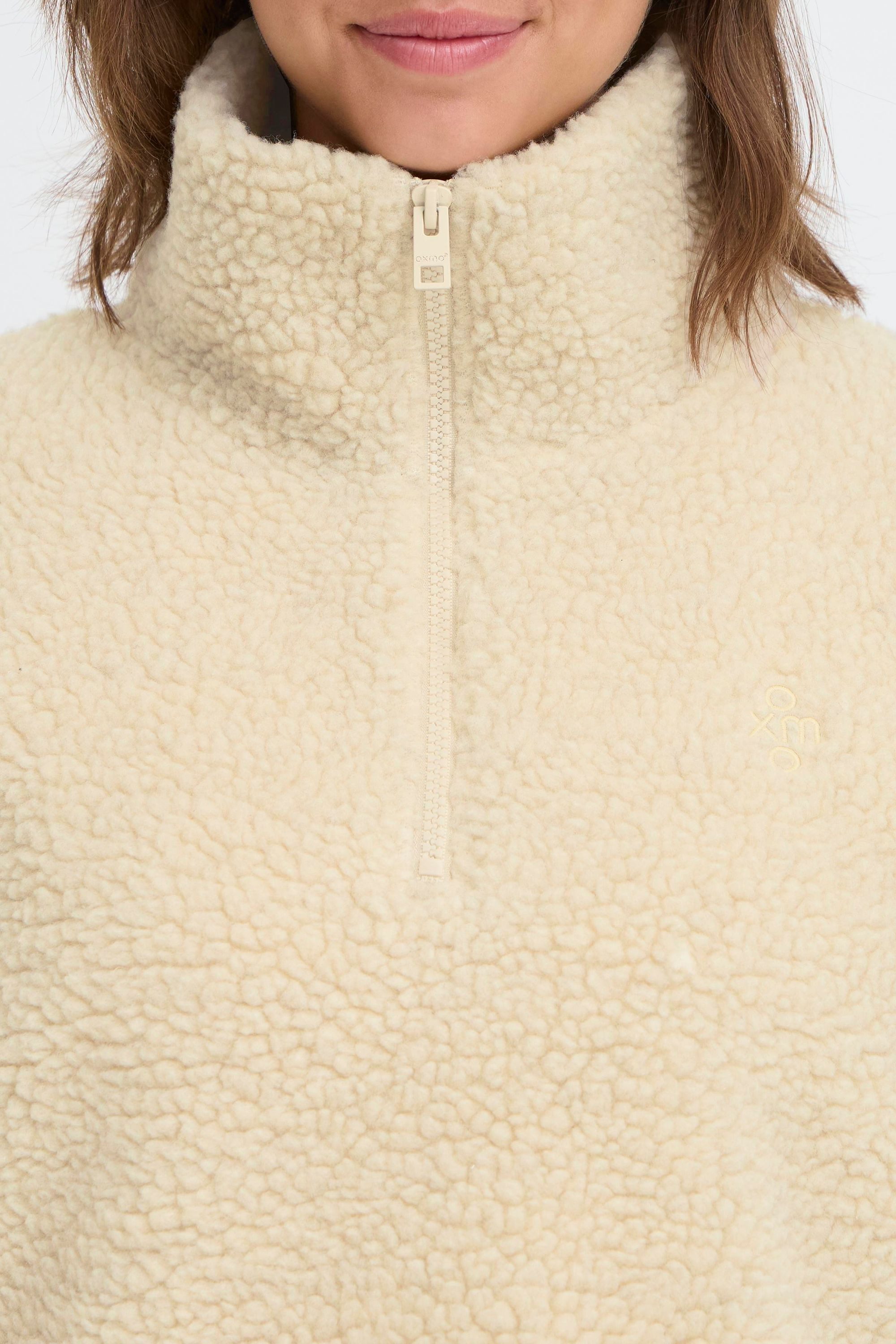 OXMO Fleecejacke OXTolirone Moderner Teddy-Sweater