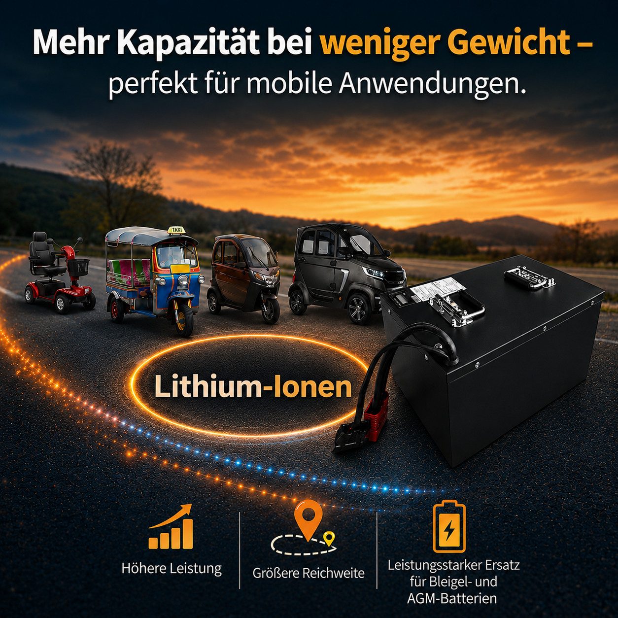 TZIpower 48V 70Ah Alugehäuse Akkupack Pedelec e-bike Akku Umbausatz Scooter PV Akkupacks (48 V)