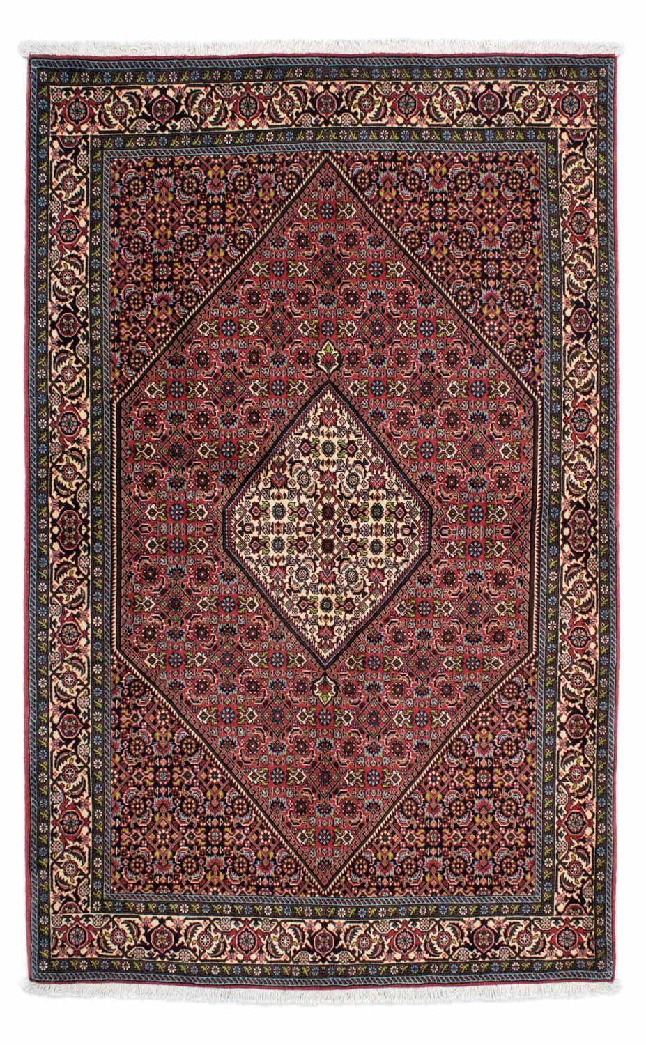 Wollteppich Bidjar - Zanjan Medaillon rechteckig, Rosso Höhe: Unikat Zertifikat 225 15 mit cm, 141 x mm, morgenland