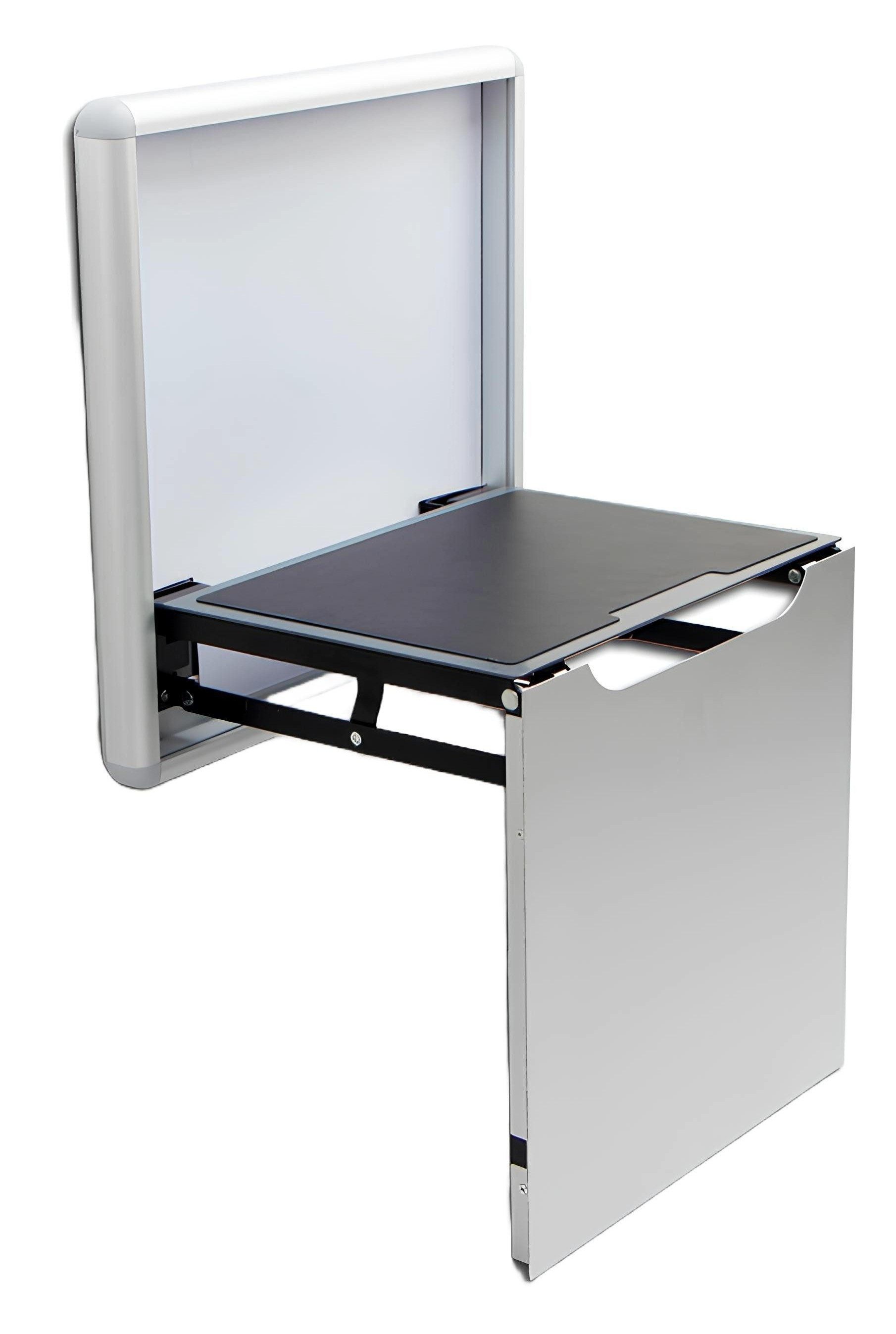 Xlmoebel Wandregaltisch Platzsparender Wandtisch mit Regalen für Büro und Küche (Wandtisch, 1-St., Wandtisch), Hergestellt in Europa