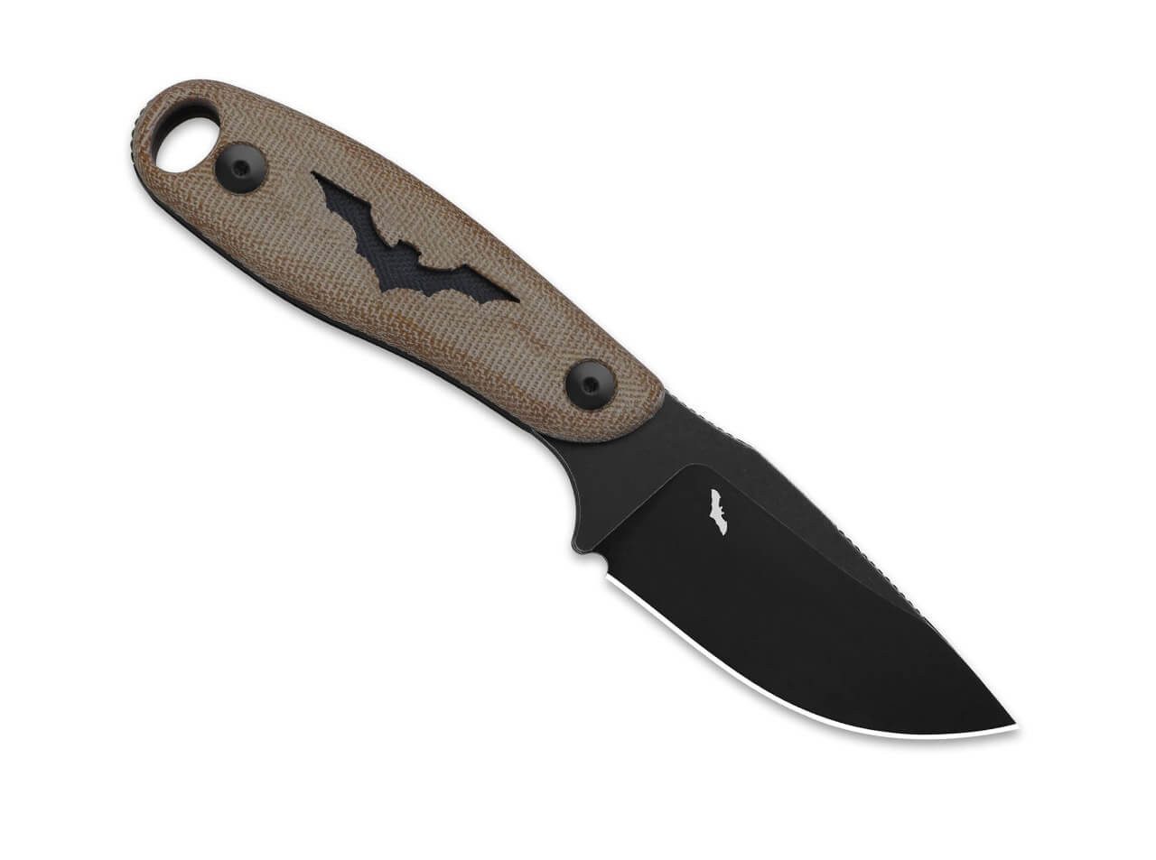 Kizer Universalmesser Kizer Hare Nitro-V Brown Micarta & G10 Halloween, feststehendes Messer, (1 St), Scheide inklusive