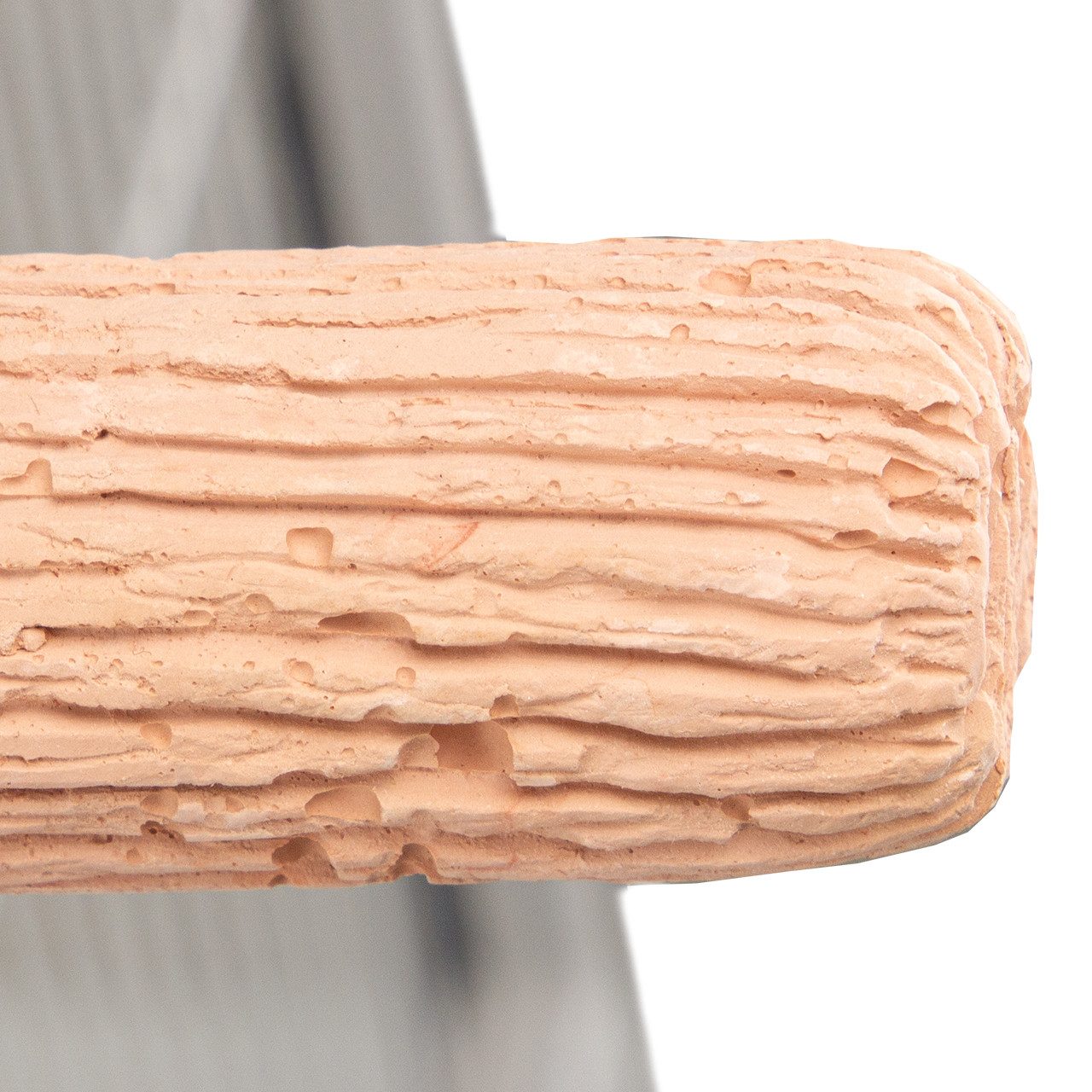 MANU Vogelspielplatz Manu Relax Perch fressbare Sitzstange aus gesunder Lehmerde, für alle Kanarien & Wellensittiche, 12 x 2 x 2 cm