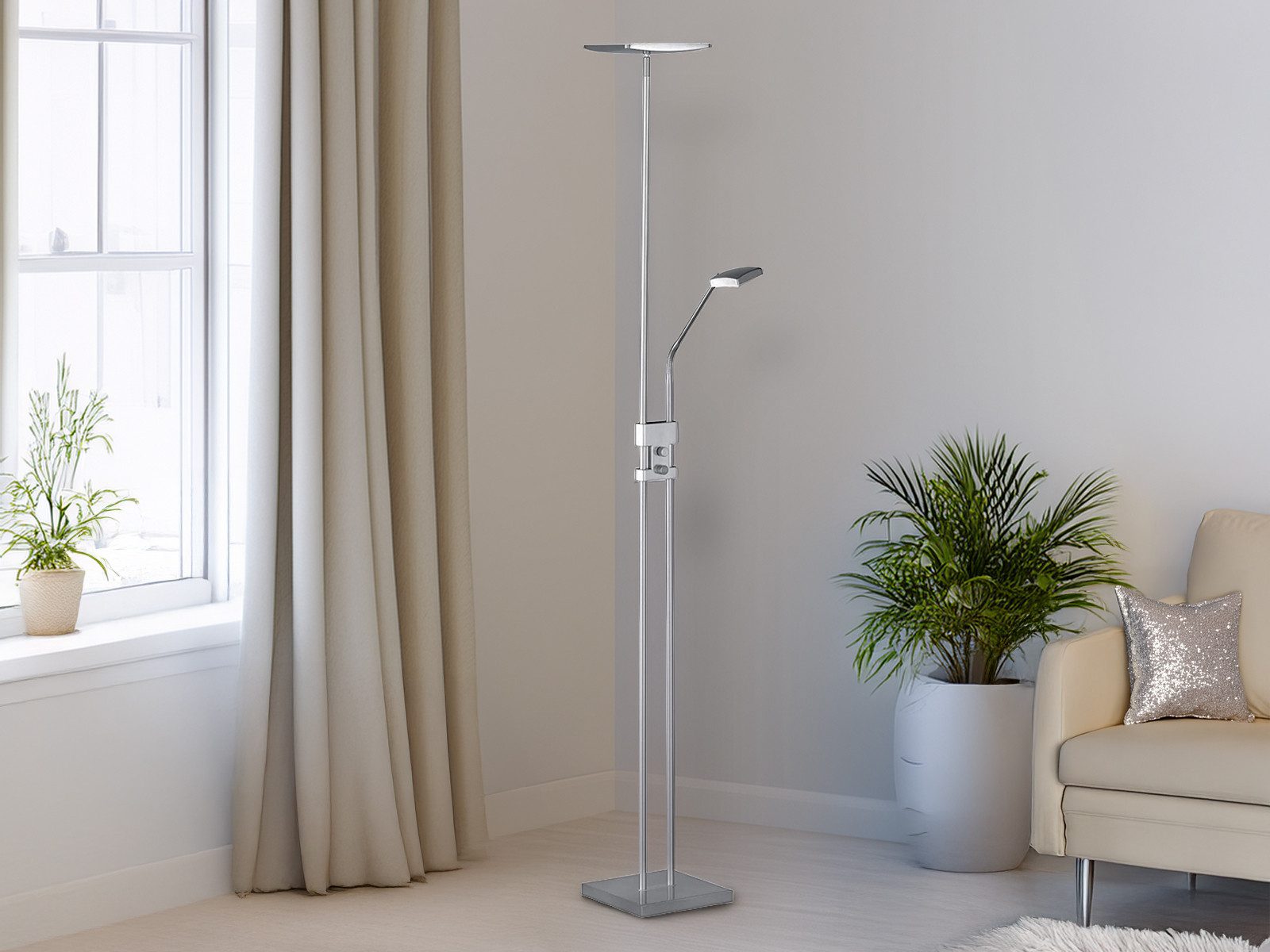 Reality Leuchten LED Deckenfluter, Dimmfunktion, LED günstig online kaufen