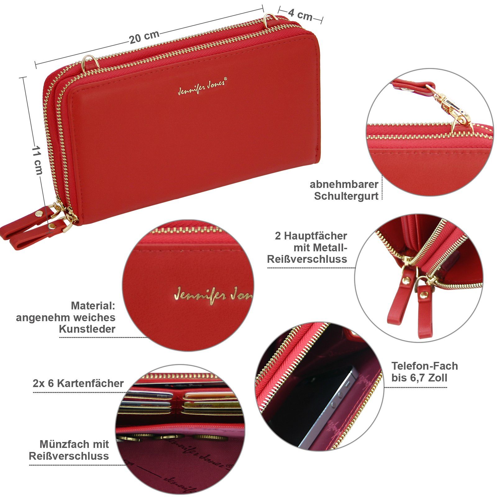 J JONES JENNIFER JONES Schultertasche Umhängetasche günstig online kaufen