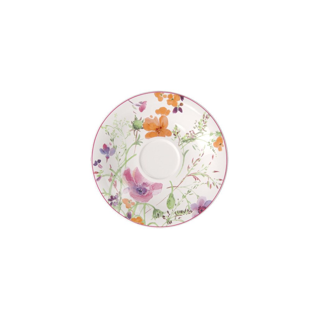 Villeroy & Boch Untertasse Mariefleur Frühstücksuntertasse, (1 St), Premium Porcelain, mikrow.- & spülm.sicher, Made in Germany