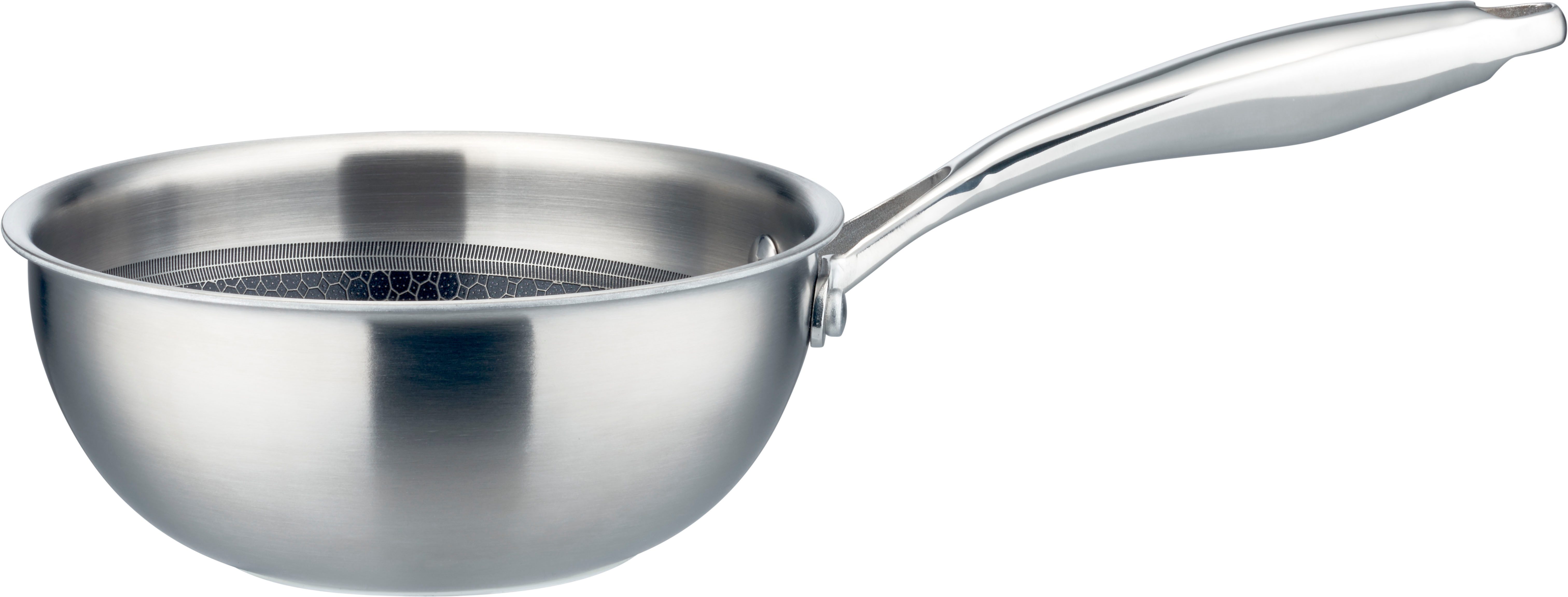 GSW Sauteuse Inoxxa Black, Edelstahl (1-tlg), Schwenkpfanne aus Dreischicht-Material mit Antihaft-Versiegelung
