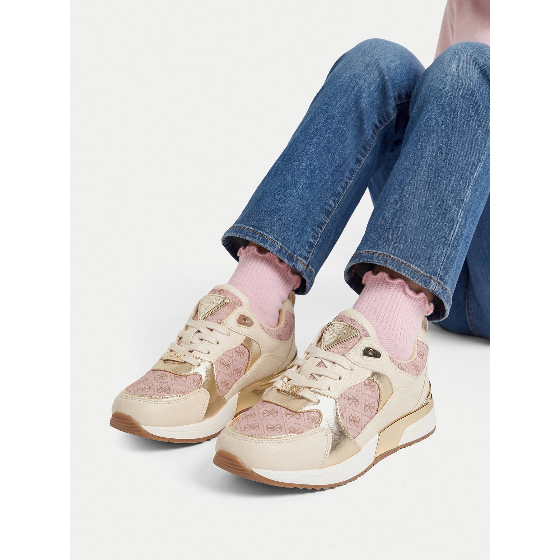 Guess Guess Sneakers für Mädchen Beige Sneaker