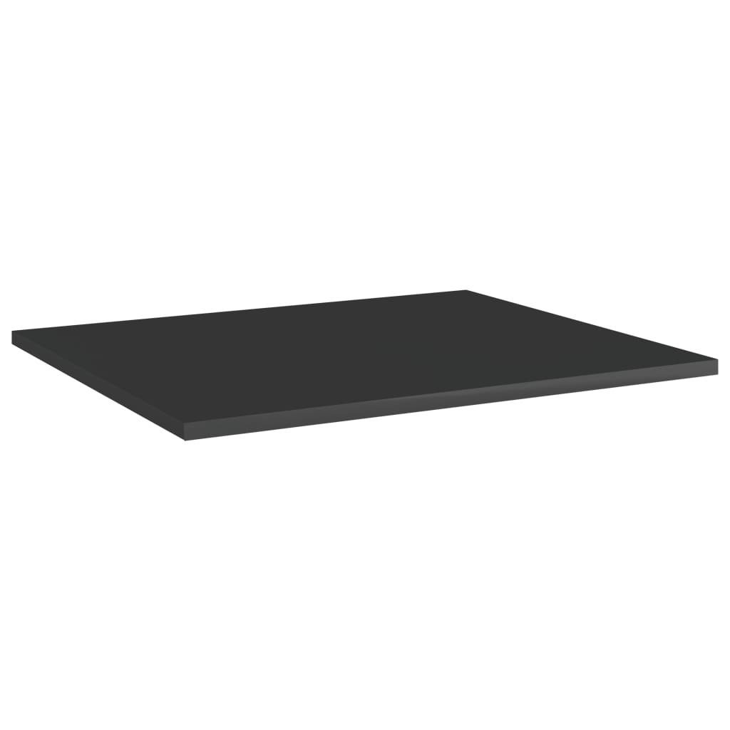 cm 8 Regal vidaXL Hochglanz-Schwarz Stk 60x50x1,5 Bücherregal-Bretter