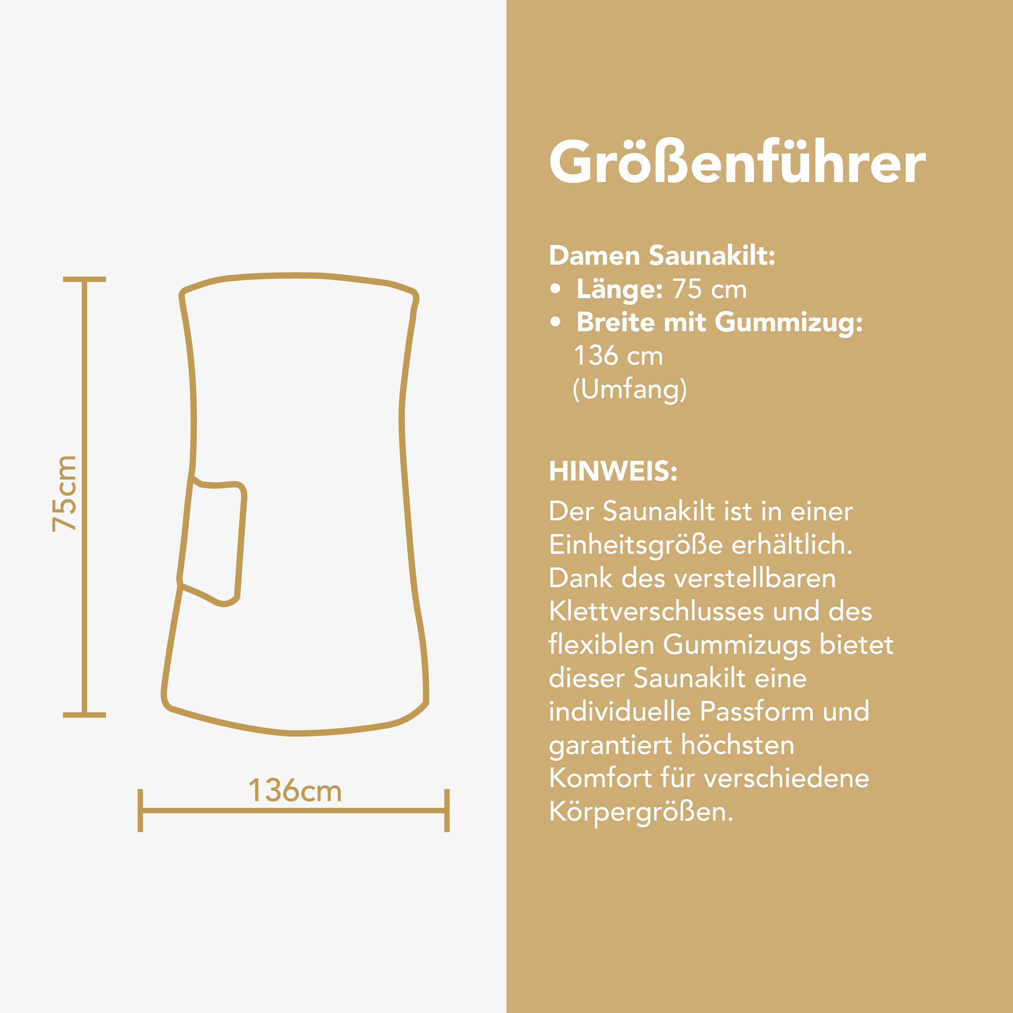 CLASS HOME COLLECTION Saunatuch Damen Saunakilt Saunatuch mit Klettverschluss 100% Baumwolle Frottee, 100% Baumwolle (1-St), Hautfreundlich, Aufbewahrungstasche – Bild 5 von 5