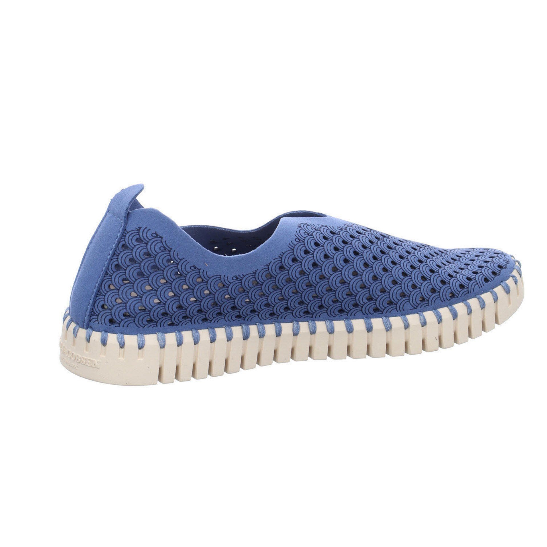 Jacobsen Damen blau-mittel Slipper Tulip Slipper Schuhe Slipper Synthetik Ilse